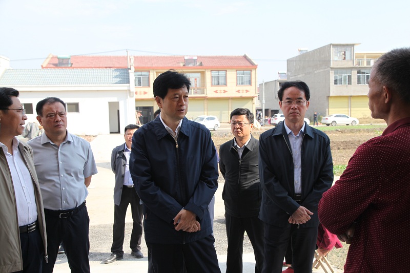 杨军市长在调研采煤塌陷区村庄搬迁安置工作